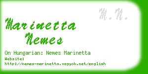 marinetta nemes business card
